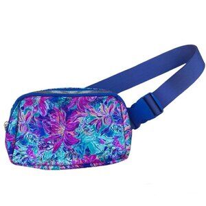 Purple Floral Belt Bag
